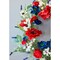 22" Poppy Berry Wreath Vibrant Red Floral Wreath with Berries for Seasonal & Memorial Décor